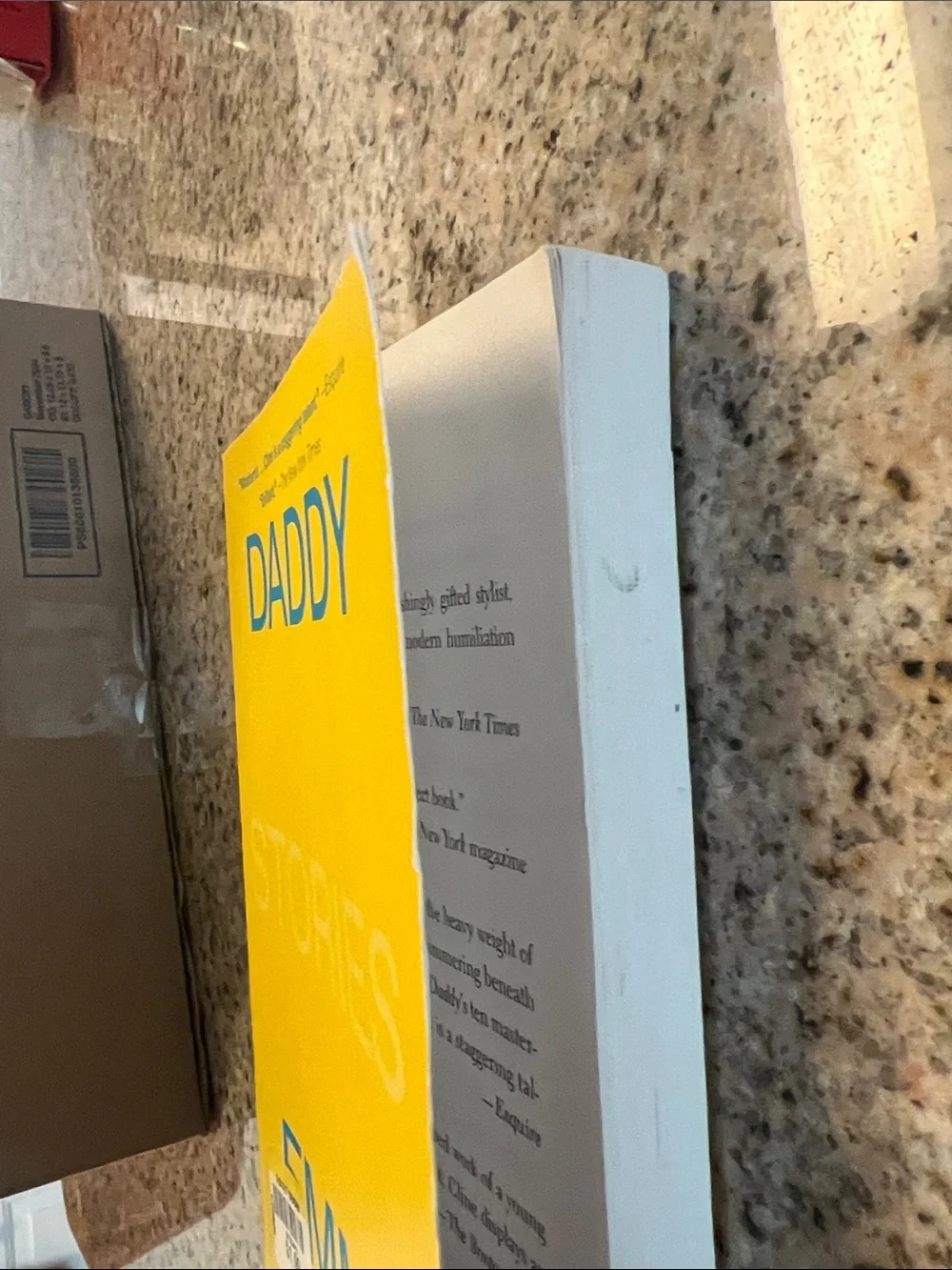 Daddy: Stories — Bright Yellow Paperback Back Cover